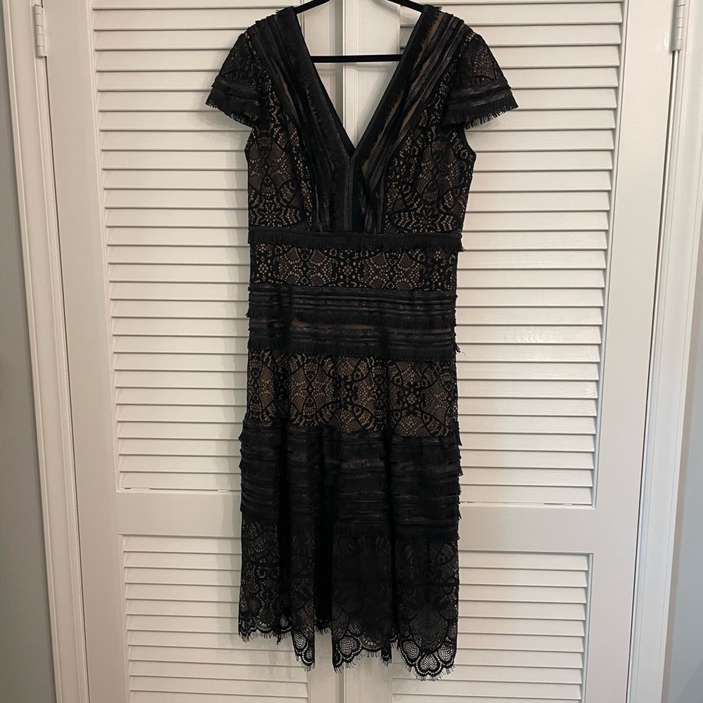 Tadashi Shoji Black Lace Midi Dress - Picture 2 of 4
